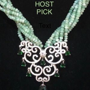 Gorgeous Genuine Jade Statement Necklace